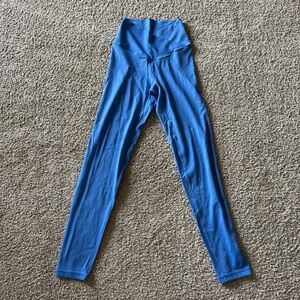 Girls' High-Waist Blue Active Leggings